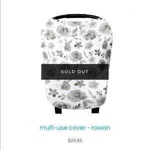 Nursing and car seat cover from copper pearl